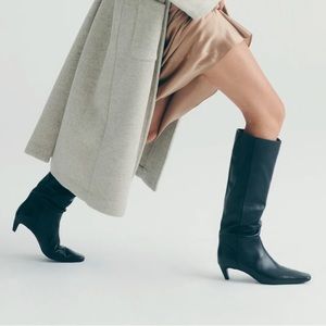 Reformation NWT Remy Boots in Black